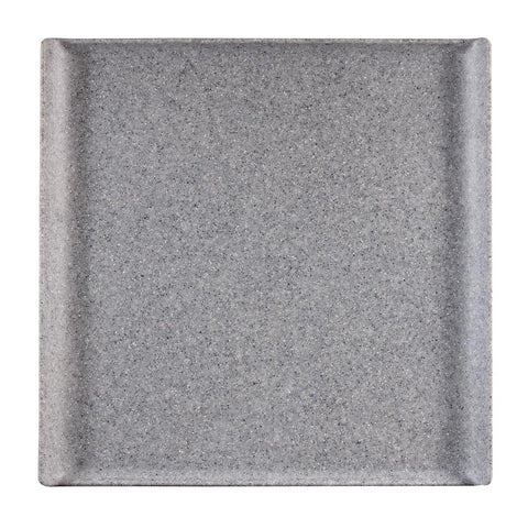 Churchill Melamine Square Trays Granite 303mm (Pack of 4)