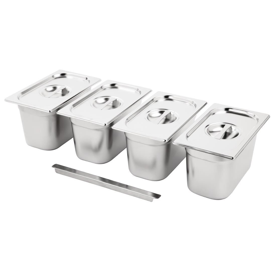 Vogue Stainless Steel Gastronorm Tray Set 4 product image