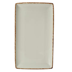 Steelite Brown Dapple Rectangle Three Plate (Pack of 6)