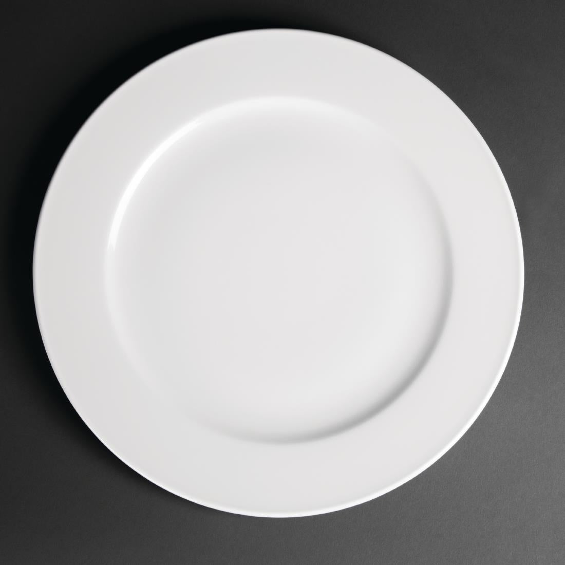 Royal Porcelain Classic White Wide Rim Plates product image