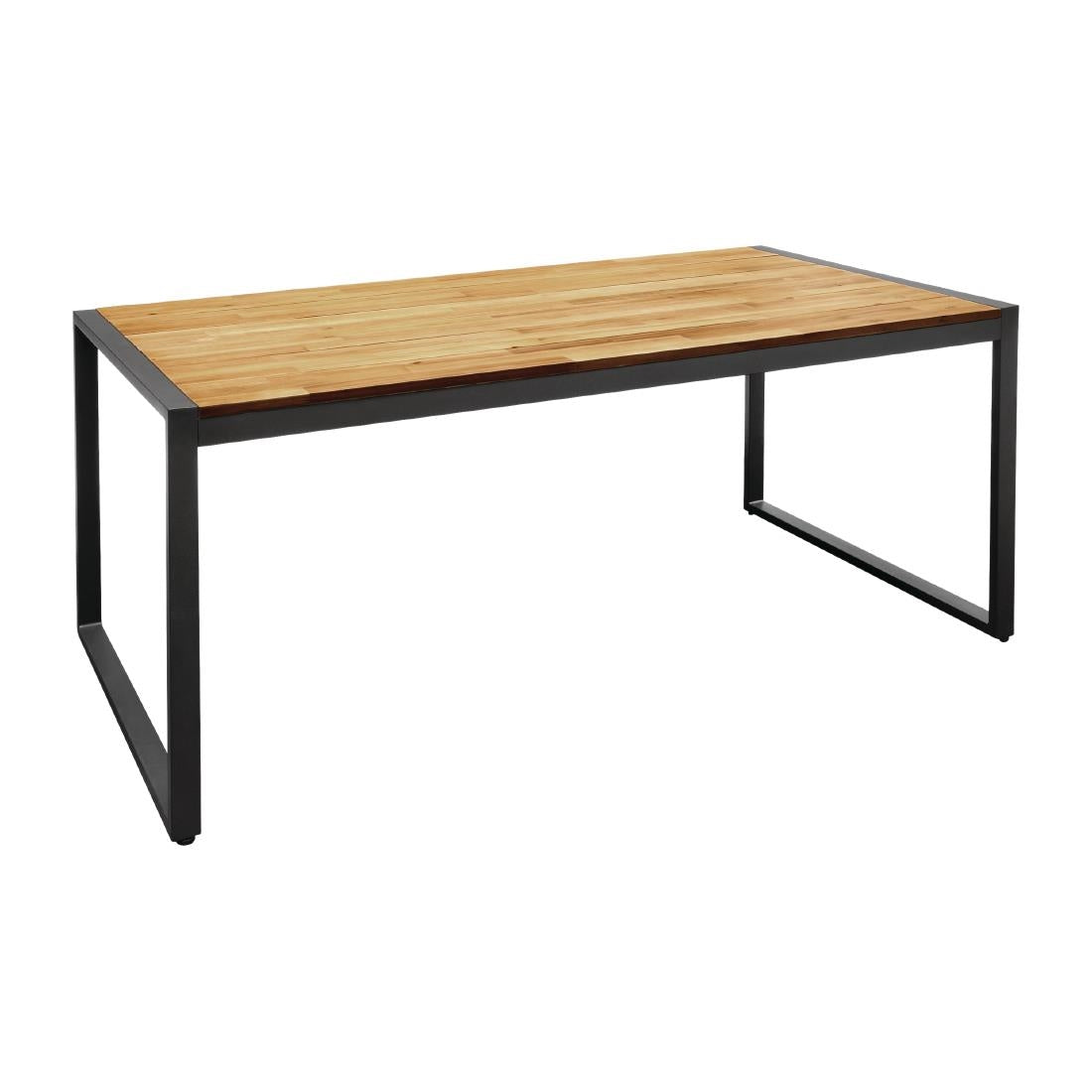 Bolero Acacia Wood and Steel Rectangular product image