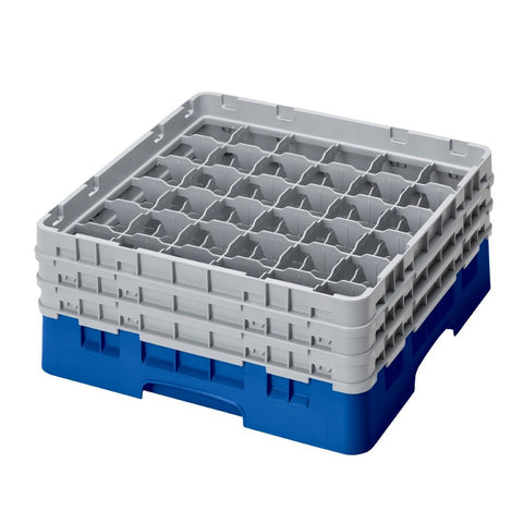 Cambro Camrack Blue 36 Compartments Max Glass Height 174mm