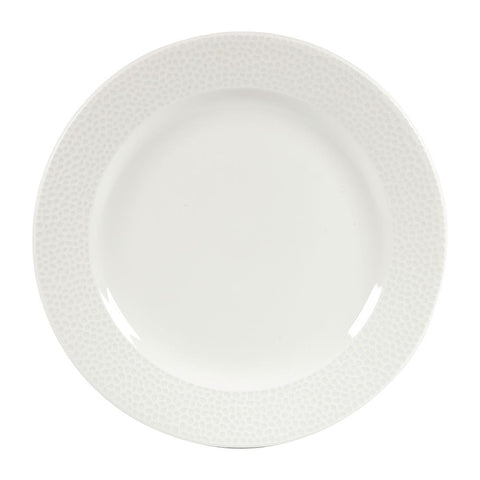 Churchill Isla Footed Plate White 234mm (Pack of 12)