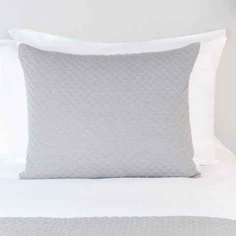 Mitre Essentials Quilted Waffle Cushion Cover Grey