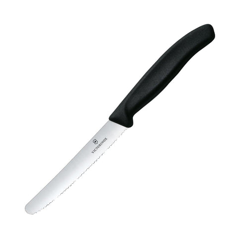 Victorinox Tomato Utility Knife Serrated Edge Black 11cm