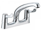 Advantage 1/2" Deck Mounted Sink Mixer Tap with 3" Levers - WRAS Approved