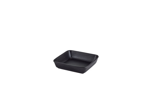 Genware B22A-CT Forge Buffet Stoneware Square Roaster 16cm - Pack of 4