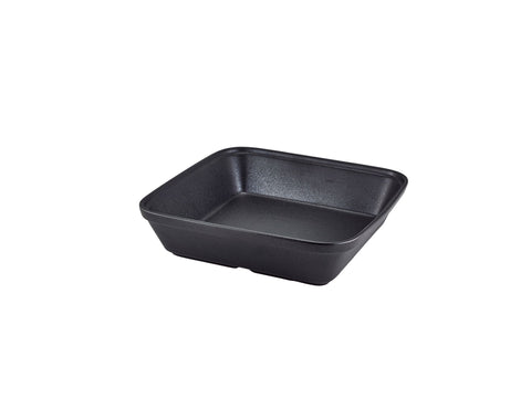 Genware B22C-CT Forge Buffet Stoneware Square Roaster 25.4cm - Pack of 6