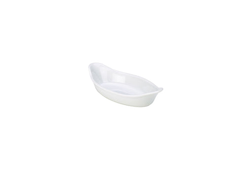 Genware B23-W Royal Oval Eared Dish 22cm White - Pack of 4