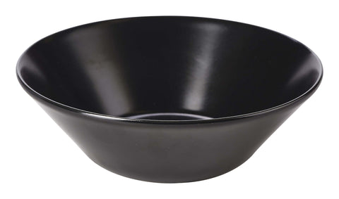 Genware B2969 Luna Serving Bowl 18 Dia x 6cm H Black Stoneware - Pack of 6