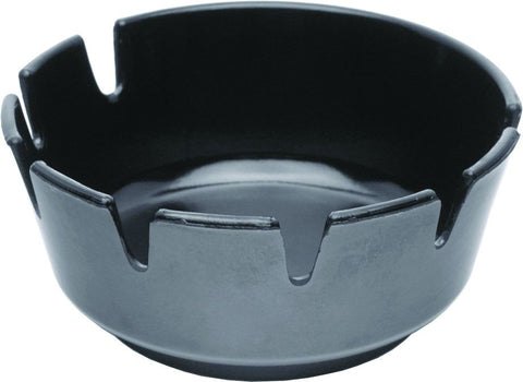 Genware B322 Melamine Deep Ashtray Black 100mm Dia