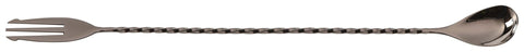 Genware BS-F32GM Gun Metal Fork End Bar Spoon 32cm