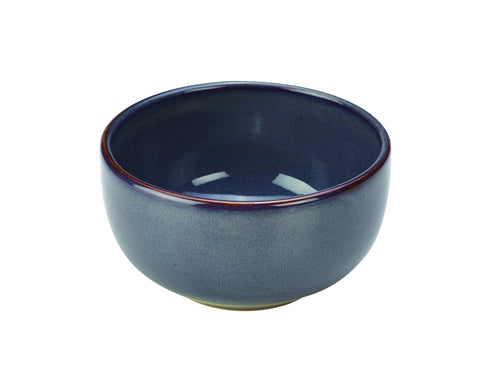 Genware BW-BL12 Terra Stoneware Rustic Blue Round Bowl 12.5cm - Pack of 6