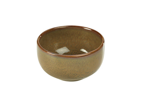 Genware BW-BR11 Terra Stoneware Rustic Brown Round Bowl 11.5cm