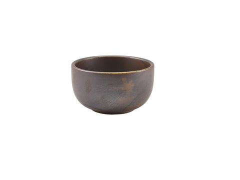 Genware BW-PRC12 Terra Porcelain Rustic Copper Round Bowl 12.5cm - Pack of 6