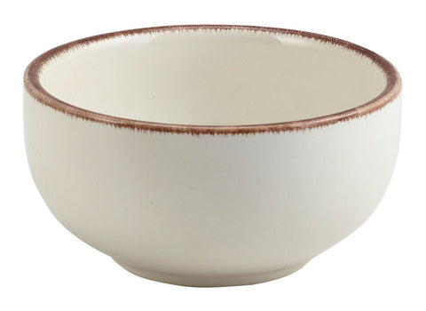 Genware BW-SBR11 Terra Stoneware Sereno Brown Round Bowl 11.5cm - Pack of 6