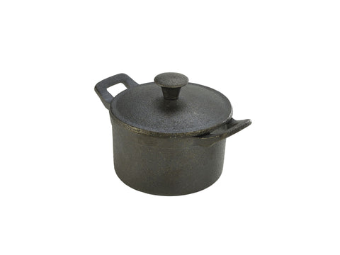 Genware C106 Mini Cast Iron Casserole Dish 10 x 6cm - Pack of 6