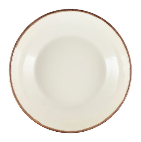 Genware CB-SBR27 Terra Stoneware Sereno Brown Coupe Bowl 27.5cm - Pack of 6