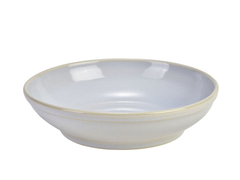 Genware CB-WH23 Terra Stoneware Rustic White Coupe Bowl 23cm