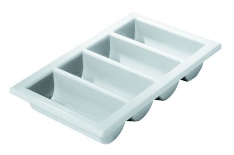 Genware CB1-1 Cutlery Tray/Box 1/1 13" X 21" Grey