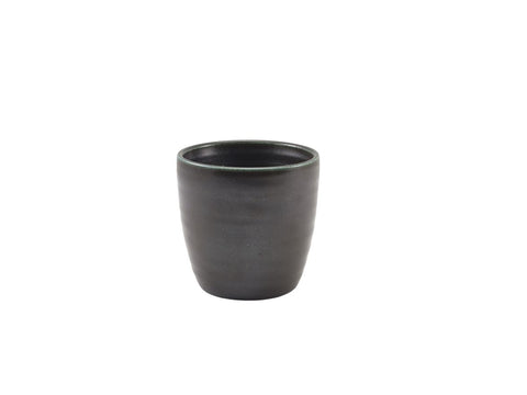 Genware CC-PBK32 Terra Porcelain Black Chip Cup 32cl/11.25oz - Pack of 6