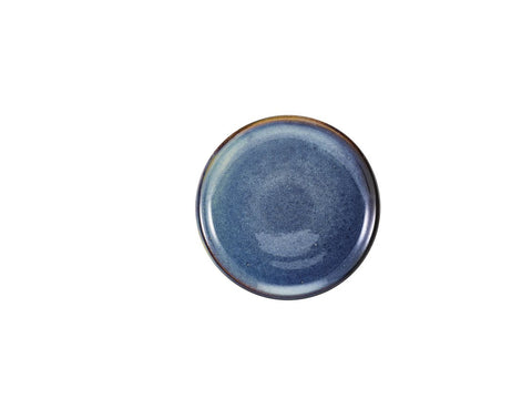 Genware CP-PBL19 Terra Porcelain Aqua Blue Coupe Plate 19cm - Pack of 6