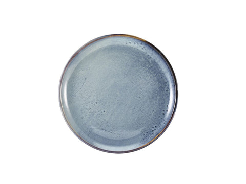 Genware CP-PBL27 Terra Porcelain Aqua Blue Coupe Plate 27.5cm - Pack of 6