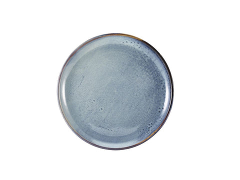 Genware CP-PBL27 Terra Porcelain Aqua Blue Coupe Plate 27.5cm - Pack of 6