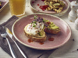 Genware CP-PRS24 Terra Porcelain Rose Coupe Plate 24cm - Pack of 6