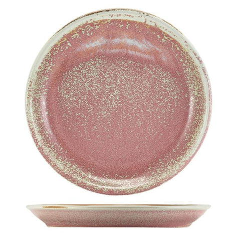 Genware CP-PRS30 Terra Porcelain Rose Coupe Plate 30.5cm - Pack of 6