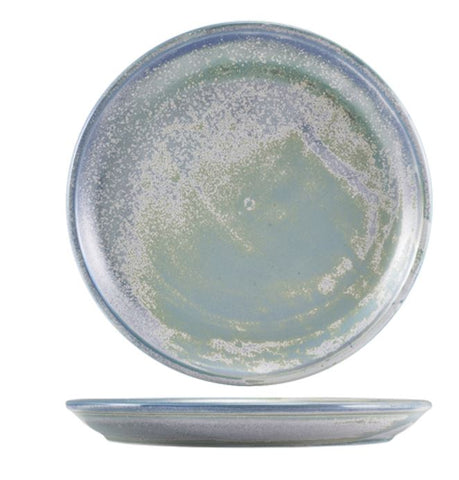 Genware CP-PSF24 Terra Porcelain Seafoam Coupe Plate 24cm - Pack of 6
