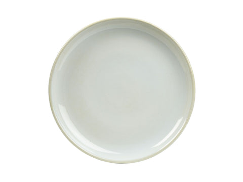 Genware CP-WH19 Terra Stoneware Rustic White Coupe Plate 19cm