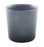 Genware CT-CC8G Forge Graphite Stoneware Chip Cup 8.5 x 8.5cm - Pack of 6