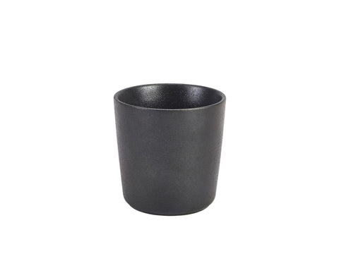 Genware CT-CC8 Cast Iron Effect Chip Cup 8.5 x 8.5cm - Pack of 6