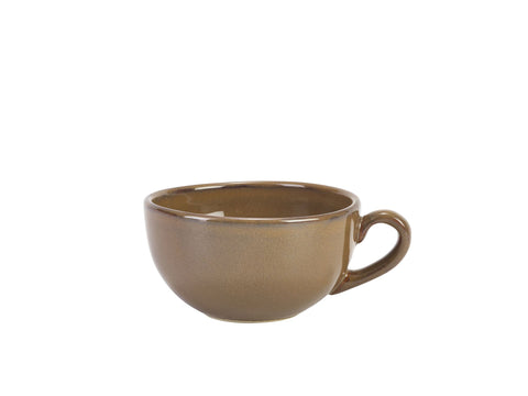 Genware CUP-BR30 Terra Stoneware Rustic Brown Cup 30cl/10.5oz