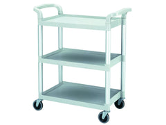 Cambro BC331KD480 Three-Shelf Service Cart Speckled Grey