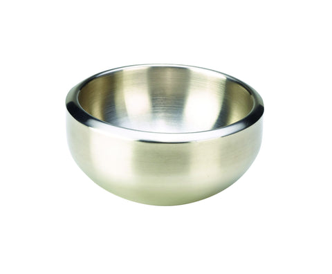 Genware DAB16 Stainless Steel Double Walled Dual Angle Bowl