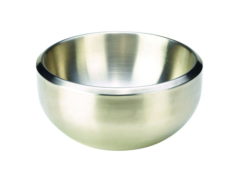 Genware DAB24 Stainless Steel Double Walled Dual Angle Bowl