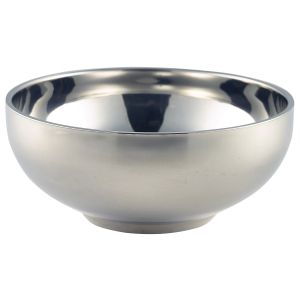 Genware DWB115 Stainless Steel Double Walled Bowl 11.5cm - Pack of 12