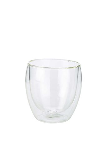 Genware DWG250 Double Walled Coffee Glass 25cl / 8.75oz - Pack of 6