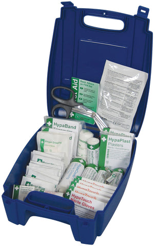 Genware FAMED BSI Catering First Aid Kit Medium (Blue Box)