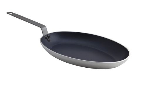 Genware FHP36NS Oval Fishpan 36cm Teflon Plus