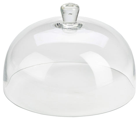 Genware GCC30 Glass Cake Stand Cover 29.8 x 19cm