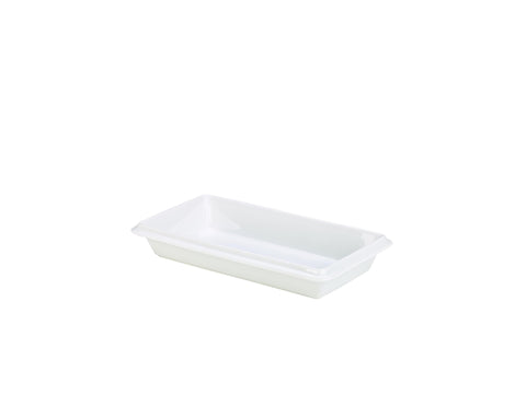 Genware GN3B-W Royal Gastronorm Dish 1/3 55mm White