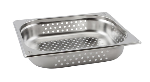 Genware GNP12-100 Perforated St/St Gastronorm Pan 1/2 - 100mm Deep