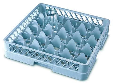 Genware GR25 25 Compartment Glass Rack