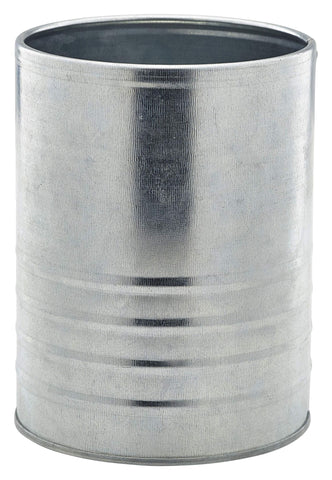 Genware GSC11 Galvanised Steel Can 11cm Dia x 14.5cm - Pack of 12