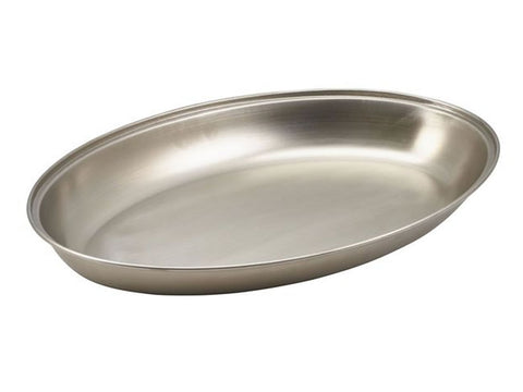 Genware 1161 S/St.Oval Veg.Dish 8"