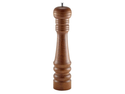 Genware 1219 Heavy Wood Pepper Mill 12"