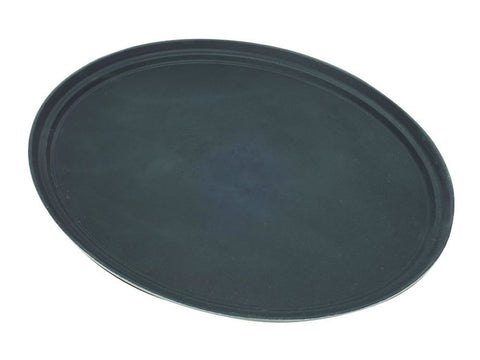 Genware 3100GR-004 Tray Gengrip Fibreglass Oval 31" Black